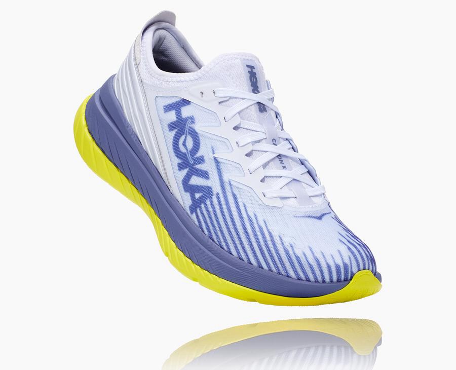 Hoka Australia One One Carbon X-SPE - Womens Running Shoes White/Blue - GEXBU-8371